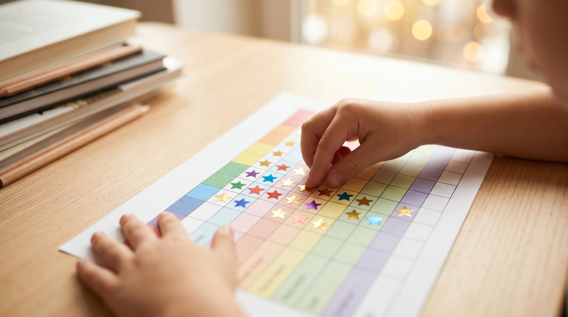 Enfant utilisant un tableau visuel pour développer son autonomie dans ses routines avec un TDAH.